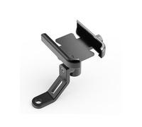 WENINETIES 1 Pièce Support Téléphone Moto pour Honda Scooter Vision 110, Support Smartphone Guidon Fixation GPS Stable Support de Navigation Anti-Vibration Noir,Mirror Type Black