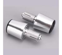 WENINETIES 1Paire Embouts de Guidon de Moto pour Triumph Speed Four 600 Speed Triple R RS S Twin SPEEDMASTER 2023, Aluminium Bouchon d'extrémité de Guidon de Moto,Silver