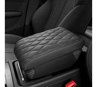 WENINETIES 1Pc Tapis de Boîte de Rangement Console Centrale pour Polestar 2 I 2020-2024, Housse de Protection d'accoudoir Rembourrage Intérieur Motif Diamant