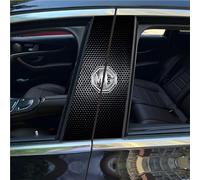 WENINETIES 2 Pièces Autocollant de Colonne Montante Centrale Voiture pour MG GS Launch Edition 2016, Autocollant de Montant B pour Montant B de Porte Latérale et Vitre de Voiture,Bla-CK