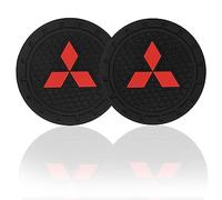 WENINETIES 2 Pièces Dessous de Verre de Voiture pour Mitsubishi Space Star 2nd Gen 2017-2024, Dessous de Verre Intégrés dans Antidérapants et Résistants Aux Chocs Accessoires