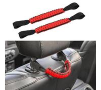 WENINETIES 2 Pièces Poignées de Maintien Appui-tête pour Polestar 2 I 2020-2024, Accessoires Intérieur Voiture Antidérapant Paracorde Nylon,C