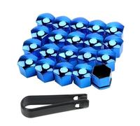 WENINETIES 20 Pièces Capuchons D'écrou de Roue pour BMW Alpina B6 Gran Coupe 2015-2019, Cache Ecrou Couvre-écrous Pneu Vis Hexagonal avec Outil Retrait Auto Accessoires,Blue-17mm