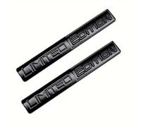 WENINETIES 2Pcs Badge Autocollant 3D en Métal pour Audi Sline A3 A4 A5 Q5 2012-2015, Capot de Voiture pour Carrosserie de Voiture, Emblèmes pour Auto l'emblème,Black-Black