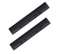 WENINETIES 2Pcs Badge Autocollant 3D en Métal pour BMW E87 M Leistung E36 E46 E60 E90 E91 E92 E93 F30 F20 M3, Capot de Voiture pour Carrosserie de Voiture, Emblèmes pour Auto l'emblème,Black