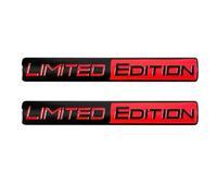 WENINETIES 2Pcs Badge Autocollant 3D en Métal pour BMW E87 M Leistung E36 E46 E60 E90 E91 E92 E93 F30 F20 M3, Capot de Voiture pour Carrosserie de Voiture, Emblèmes pour Auto l'emblème,Black-Red