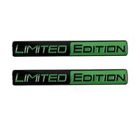 WENINETIES 2Pcs Badge Autocollant 3D en Métal pour BMW E87 M Leistung E36 E46 E60 E90 E91 E92 E93 F30 F20 M3, Capot de Voiture pour Carrosserie de Voiture, Emblèmes pour Auto l'emblème,Black-Green