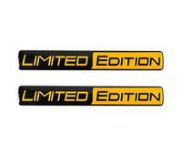 WENINETIES 2Pcs Badge Autocollant 3D en Métal pour Dacia Lodgy (AB Bj.2012), Capot de Voiture pour Carrosserie de Voiture, Emblèmes pour Auto l'emblème,Black-Yellow