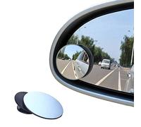 WENINETIES 2Pcs Miroir Angle Mort pour Maserati Quattroporte V 2003-2012, Miroir Grand Angle Rond Ajustable pour Rétroviseur de Voiture, Aide au Stationnement et Sécurité de Conduite