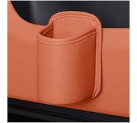 WENINETIES 2pcs Porte-gobelet Voiture pour Ford EcoSport II 2017-2022, Support Bouteille Porte en Cuir Organisateur Boisson Accessoires Rangement Cabine,Orange