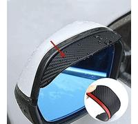 WENINETIES 2Pcs RéTroviseur De Voiture Anti-Pluie Sourcils pour Ford C-Max II 2010-2015, Pare-Soleil De RéTroviseur,Fibre de Carbone rétroviseur latéral Pluie sourcil