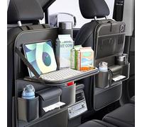 WENINETIES 2X Organisateur de Siège Voiture pour Ford S-Max II 2015-2019, Table à Manger Sac Rangement Pliable Pochette Arrière Voyage Accessoire Auto