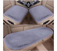 WENINETIES 3 Pièces Coussin Siège Voiture pour Dodge, Housse Fourrure Fausse Doux Peluche Tapis Chaud Accessoires,Grey