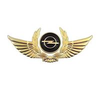 WENINETIES 3D Métal Autocollant de Voiture Logo pour Opel Vauxhall Vectra 2000-2009, Emblème Chrome Auto-adhésifs Stickers Badge Décalcomanies Accessoire