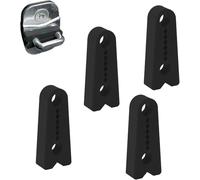 WENINETIES 4 Pièces Amortisseur de Porte Silicone pour Renault Espace V 2015-2023, Protection Serrure Robuste Joint de Butée de Porte Silencieux Anti-Choc