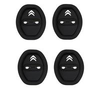 WENINETIES 4 Pièces Couvercle de Serrure de Porte de Voiture pour Citroen Berlingo 3 2018-2025, Silicone pour Serrure de Porte Amortisseur Silencieux Protecteur de Serrure