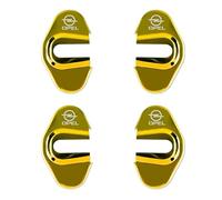 WENINETIES 4 Pièces Couvercle de Serrure de Porte pour Opel Adam, Contre Rouille Voiture Serrure Couverture Couvercle Accessoires,Gold