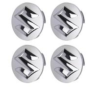 WENINETIES 4PCS Car Wheel Center Hub pour Suzuki Vitara IV 2020-2023, Ring Stylish Replacement Accessoires avec Preuve de l'eau Scratch Proof Design,Silver