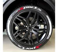 WENINETIES 8 Autocollants de Pneu pour Audi A1 A3 S3 A5 RS S5 A6 S6 A7 S7 RS 7 A8 A8 L S8, Kit de Lettrage Performance Marquage de Roue Tuning Sport Design Personnalisation Graphique