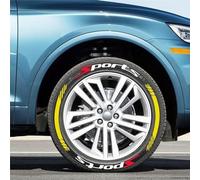 WENINETIES 8 Autocollants de Pneu pour Porsche Panamera Taycan 356 912 914 924 944 928 968 959 918 Spyder, Kit de Lettrage Performance Marquage de Roue Tuning Sport Design Personnalisation Graphique