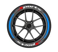 WENINETIES 8 Autocollants de Pneu pour Porsche Panamera Taycan 356 912 914 924 944 928 968 959 918 Spyder, Kit de Lettrage Performance Marquage de Roue Tuning Sport Design Personnalisation Graphique