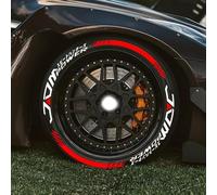 WENINETIES 8 Autocollants de Pneu pour Skoda Fabia RS Rally2/R5/Rally2 evo2019-2022/S2000 WRC, Kit de Lettrage Performance Marquage de Roue Tuning Sport Design Personnalisation Graphique