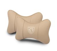 WENINETIES Appui-Tête de Voiture pour Peugeot 5008 2017-2023, Coussins D'appui-tête de Voiture Tête Reposent Le Soutien de Cou,Beige