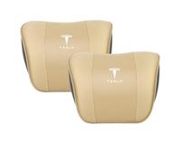 WENINETIES Appui-Tête de Voiture pour Tesla Model 3 2017-, Coussins D'appui-tête de Voiture Tête Reposent Le Soutien de Cou,1 headrest-Beige