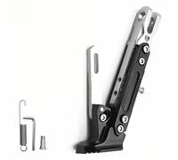 WENINETIES Béquille Latérale Moto pour Honda CL500 CL 500 2023 2024, Support Réglable Aluminium CNC Pied Parking Robuste Accessoires Scooter,Silver