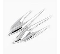 WENINETIES Emblème/Logo Insigne d'autocollant en métal pour BYD Dichtung Delphin Mini Möwe Shark King, d'insigne de Coffre arrière d'aile latérale Autocollants Décoratifs,Silver