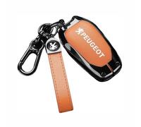 WENINETIES Étuis à Clés de Voiture pour Peugeot 208 e208 GT GT Line 2020-2023 2021 2022, Pochette Porte Cles Portable Porte-clés Sac à Clé de Voiture,Orange
