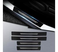 WENINETIES Fibre de Carbone Protection Seuil de Porte Voiture pour BYD Dolphin Surf 2025 2026 Accessoire, 4 Pièces Seuil de Porte Voiture