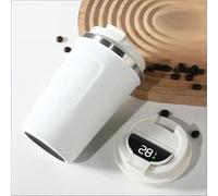 WENINETIES Gobelet Isotherme pour Voiture pour VW Golf VII Variant 2017-2020, Anti-Fuites, Inox Acier, 510ml, Idéal pour Trajet Travail, Voyage et Pique-Nique,White