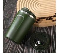 WENINETIES Gobelet Isotherme pour Voiture pour VW T5 Multivan Transporter T6 California Multivan Transporter, Anti-Fuites, Inox Acier, 510ml, Idéal pour Trajet Travail, Voyage et Pique-Nique,Green