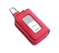 WENINETIES Housse de Protection Clé de Voiture pour BMW 1 Series F40 F53 2019-2024, Etui à Clé avec Femeture Éclair en Métal et Mousqueton,Red