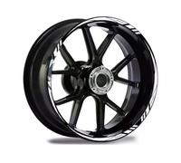 WENINETIES Liserets de Jantes Moto pour Benelli BN125 TRK 702 TRK502 TRK251 502C 752S 302S LEONCINO 800 500 250 125, Autocollants Réfléchissants Stickers (Kit Complet pour 2 Roues Jantes),White