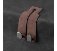 WENINETIES Lot de 2 Crochets Siège Voiture en Cuir pour Mini Roadster Cooper/Cooper S/John Cooper Works (JCW) 2012-2015, Crochets pour AppuieTête de Voiture Organisateur Portable Accessoires,Brown