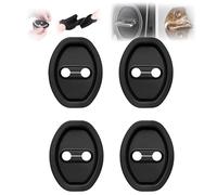 WENINETIES Lot de 4 Protections de Loquets de Porte de Voiture en Silicone Noir pour VW Golf 4 Variant | Typ 1J1 | Bj. 1997-2005, Autocollantes Accessoire de Protection Intérieure