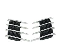 WENINETIES Ouïes de Requin en ABS Chromé pour Capot de Voiture pour Smart fortwo EQ 453 2017-2019, Style Sport et Installation Facile,Accessoire Tuning Automobile, Side Door Decorative Stickers