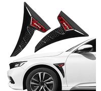 WENINETIES Prise d'air en 2 Parties pour Opel Grandland 2024 2025, Aileron Latéral de Voiture, Autocollants Décoratifs pour Ailes, Noir