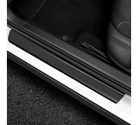 WENINETIES Protection Seuil De Porte pour Lancia Ypsilon 2026 2025 2024, 4 Pièces Autocollant Texture Carbone Bande Protectrice Habitacle Accessoires Intérieurs Pièces Auto