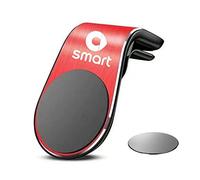 WENINETIES Support de Téléphone de Voiture Magnétique pour Smart EQ fortwo/forfourm 2019-2022, Vent D’air Voiture Porte de Téléphone,Red