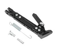 WENINETIES Support latéral Moto de Pied réglable pour Benelli TRK 502 leoncino 500 200 bj250 bj500 TNT 125 300 600 502c, Béquille Ajustable pour Moto Pied de Support, Pied Latéral Antidérapant,Black