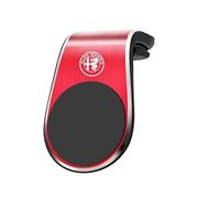 WENINETIES Support Téléphone Voiture pour Alfa Romeo 4C Spider 2015-2019, Support Magnétique pour Téléphone Voiture Ventilation Aimant Puissant Neodyme,Red