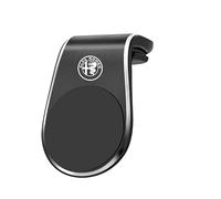 WENINETIES Support Téléphone Voiture pour Alfa Romeo Brera Giulietta Giulia Mito Spider Stelvio, Support Magnétique pour Téléphone Voiture Ventilation Aimant Puissant Neodyme,Black
