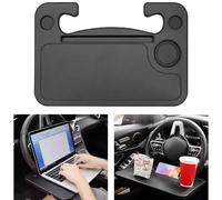 WENINETIES Table de Voiture pour VW Touran | Typ 1T/GP/GP2 | Bj. 2003-2015, Portable Crochet de Bureau de Volant de Voiture sur Le Plateau de Volant Bureau Pliant