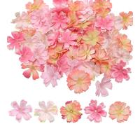 Weniubit Lot de 50 têtes de fleurs artificielles, têtes de marguerites artificielles, mini soie, têtes de fleurs en vrac pour couronne de bricolage, accessoire pour cheveux, décoration de table de