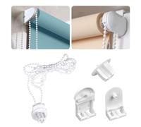 WENJION Accessoires pour store enrouleur 25 mm pour fenêtre, store à pince de rechange avec chaîne à billes de 3 m, kit de palan à chaîne avec support et commande pour store à traction latérale, à la