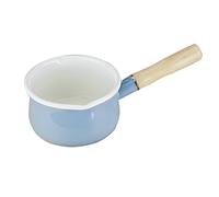 WENJUN Réchaud À Beurre Antiadhésif, Émail En Porcelaine Dure Émail Émail Sans Couverture Sertissage Fuite Pot De Lait Bébé Nourriture Complémentaire Épaissir Poignée Unique Pot Plaque À Induction Gaz