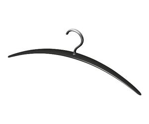 Wenko 14171100 Cintre Type Modena Noir Dimensions 42 x 20 x 1,5 cm